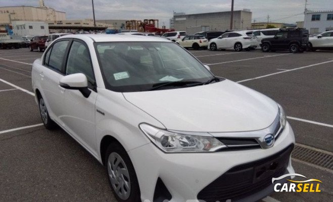 Toyota Axio X HYBRID WHITE 2019 Recondition Car Sale