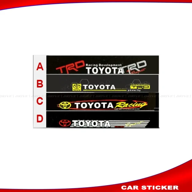 TOYOTA Windshield reflective sticker CAR FRONT Windshield Glass Sticker price in Bangladesh