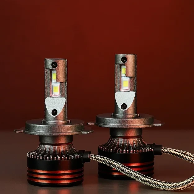 M8 Pro LED Headlight H4 3Pin 60000LM Price in Bangladesh | Super Bright Car Headlight Bulb BD