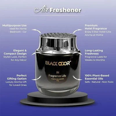 Black Odor Premium Car Air Freshener 120gm Price in Bangladesh | Best Car Fragrance BD
