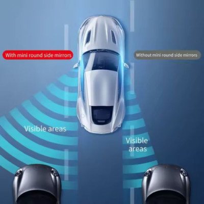 2Pcs Car Mirror HD Convex Mirror Blind Spot Auto Rearview Mirror 360 Degree