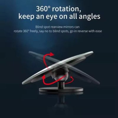 2Pcs Car Mirror HD Convex Mirror Blind Spot Auto Rearview Mirror 360 Degree