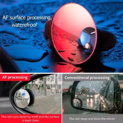 2Pcs Car Mirror HD Convex Mirror Blind Spot Auto Rearview Mirror 360 Degree