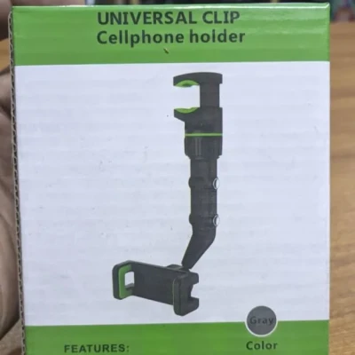 360° Rearview Mirror Phone Holder for Car & Bike BD | Multifunctional Rotating Mobile & GPS Mount