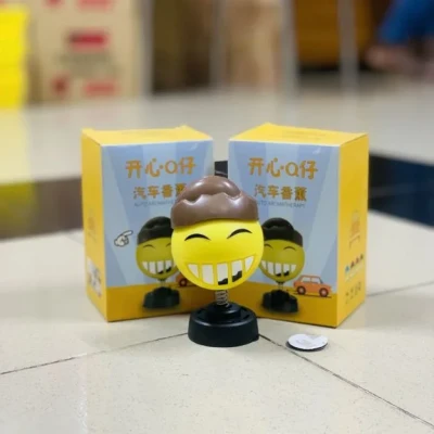 Car Smiley Spring Emoji Toy BD | Head Shaking Dashboard Decoration Cute Emoji Doll Ornament