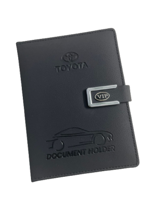 Car Premium Document Holder – PU Leather Car Paper File Cover for Registration & Insurance Papers image