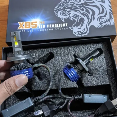 Buy X85 Pro LED Headlight H4 9005 2 Colour Price in Bangladesh | White Yellow Car LED Bulb BD